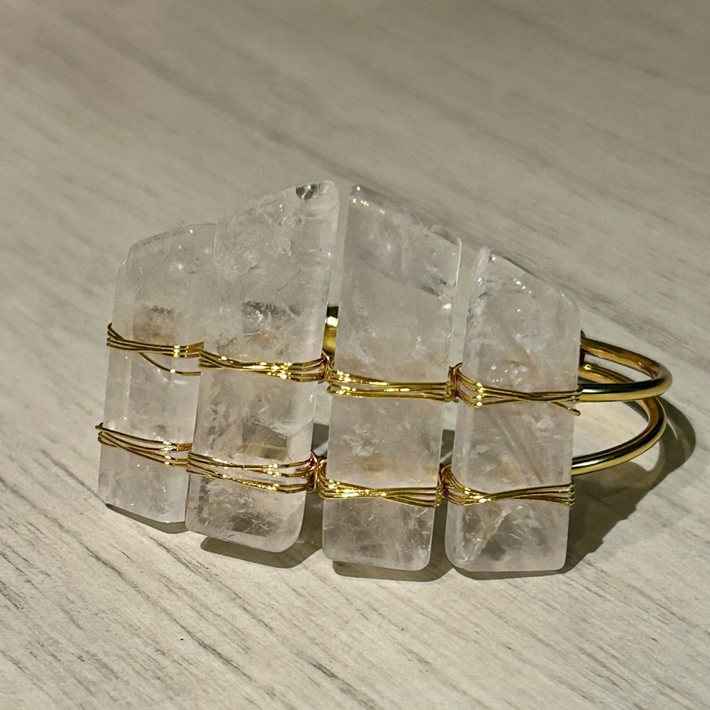Crytsal Quartz Wire Wrapped Bracelet Never Worn